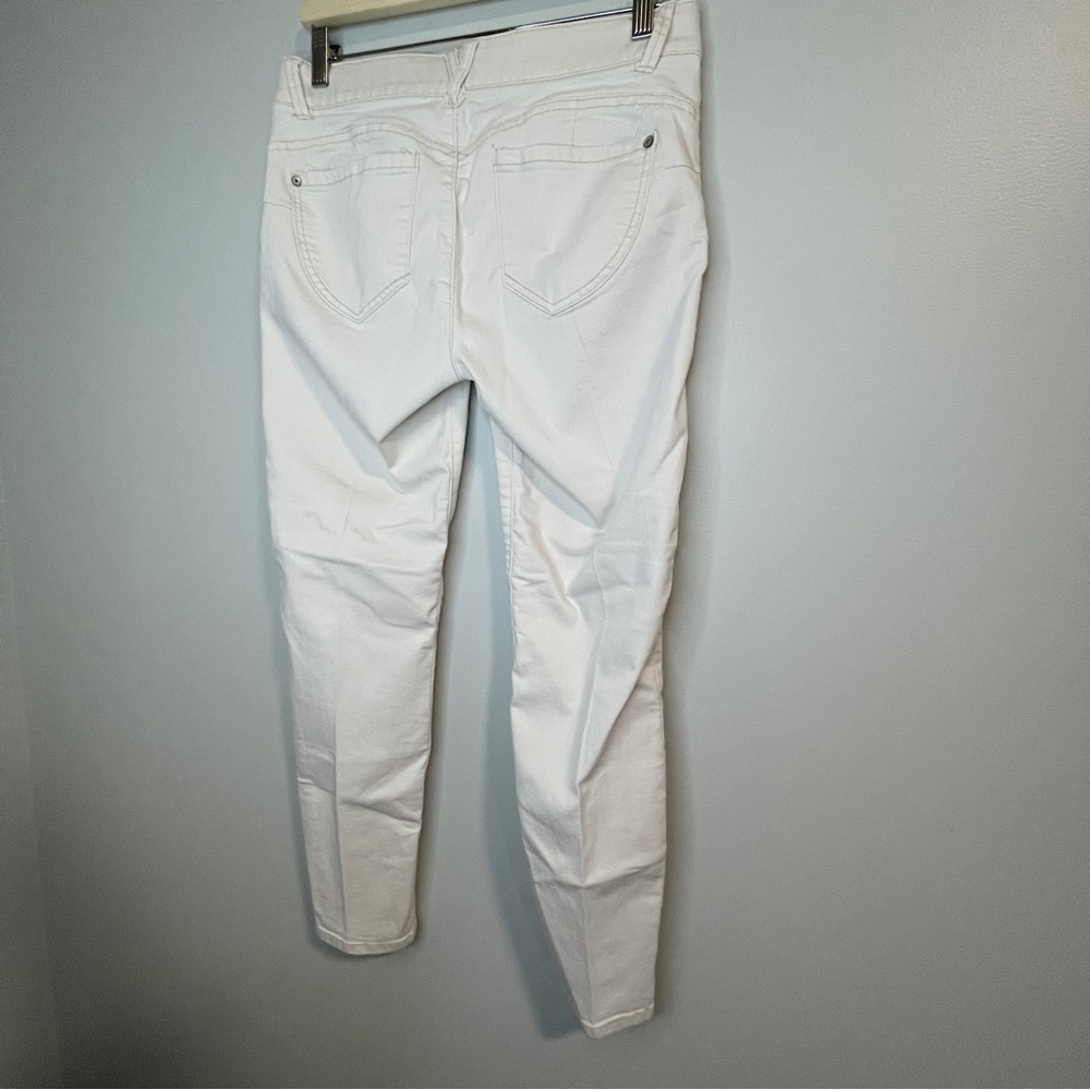 Democracy “Ab”solution White Skinny Jeans Lightweight Mid-Rise White 8 - Picture 2 of 7
